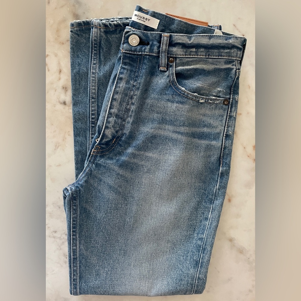 Moussy | NWOT Glen Boy Skinny Vintage Denim Pant, Size 28 - Picture 8 of 10
